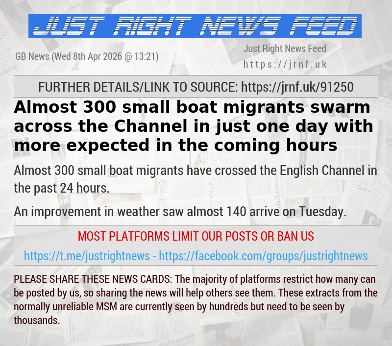 Almost 300 small boat migrants swarm across the Channel in just one day — with more expected in the coming hours