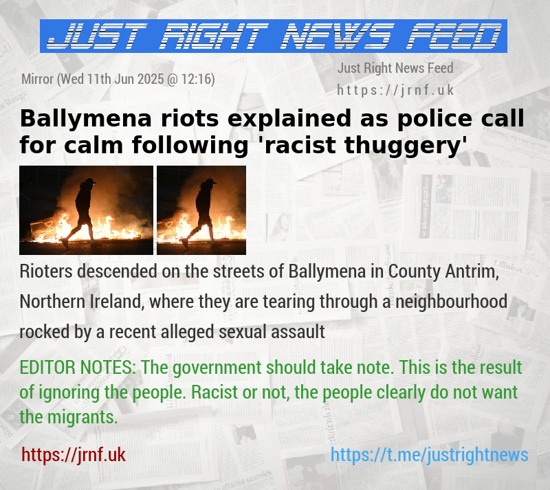 Ballymena riots explained as police call for calm following ’racist thuggery’