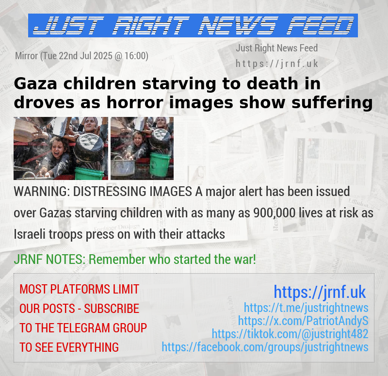 Gaza children starving to death in droves as horror images show suffering