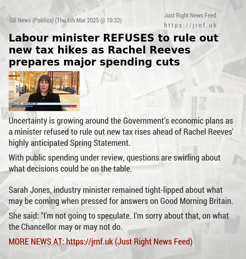 Labour minister REFUSES to rule out new tax hikes as Rachel Reeves prepares major spending cuts