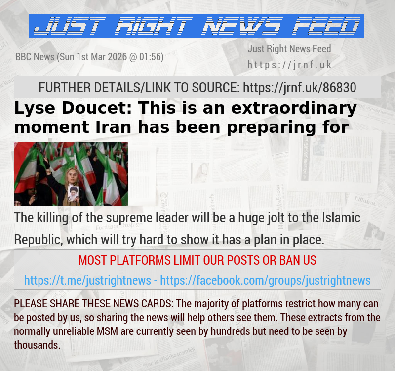 Lyse Doucet: This is an extraordinary moment Iran has been preparing for