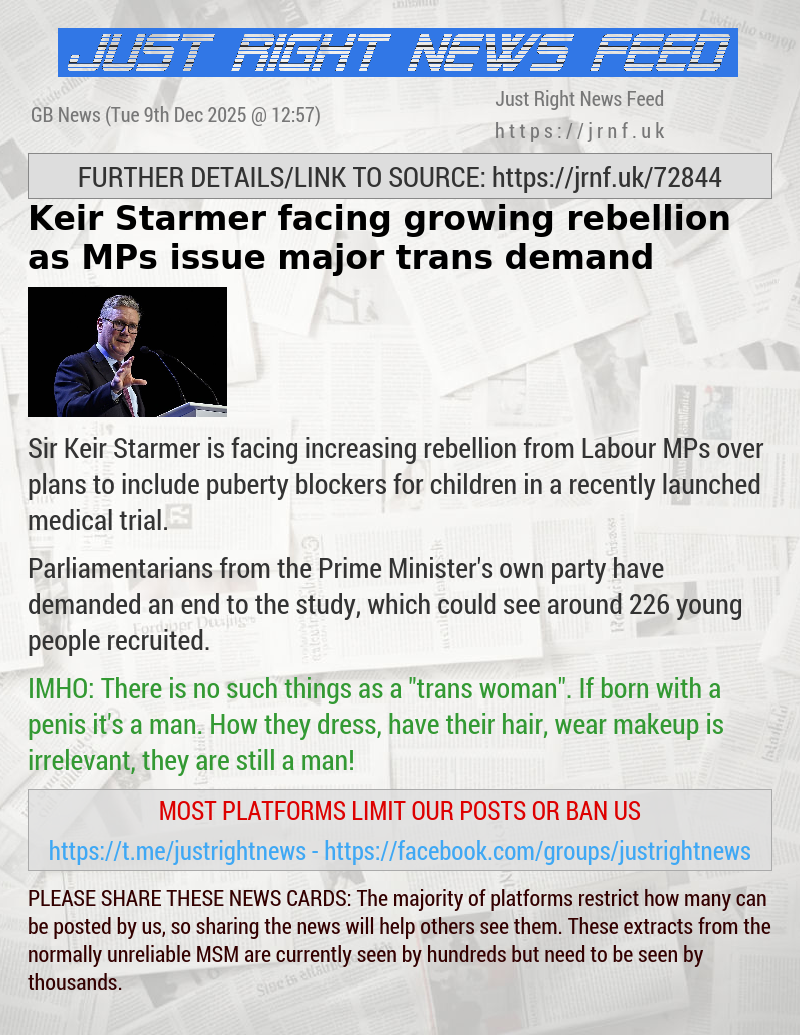 Keir Starmer facing growing rebellion as MPs issue major trans demand