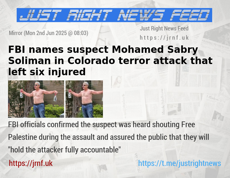 FBI names suspect Mohamed Sabry Soliman in Colorado  terror attack that left six injured