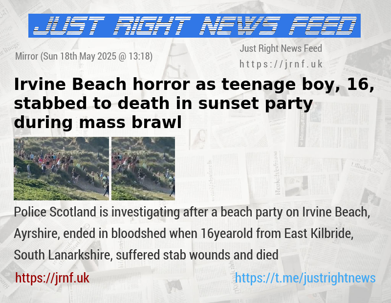 Irvine Beach horror as teenage boy, 16, stabbed to death in sunset party during mass brawl