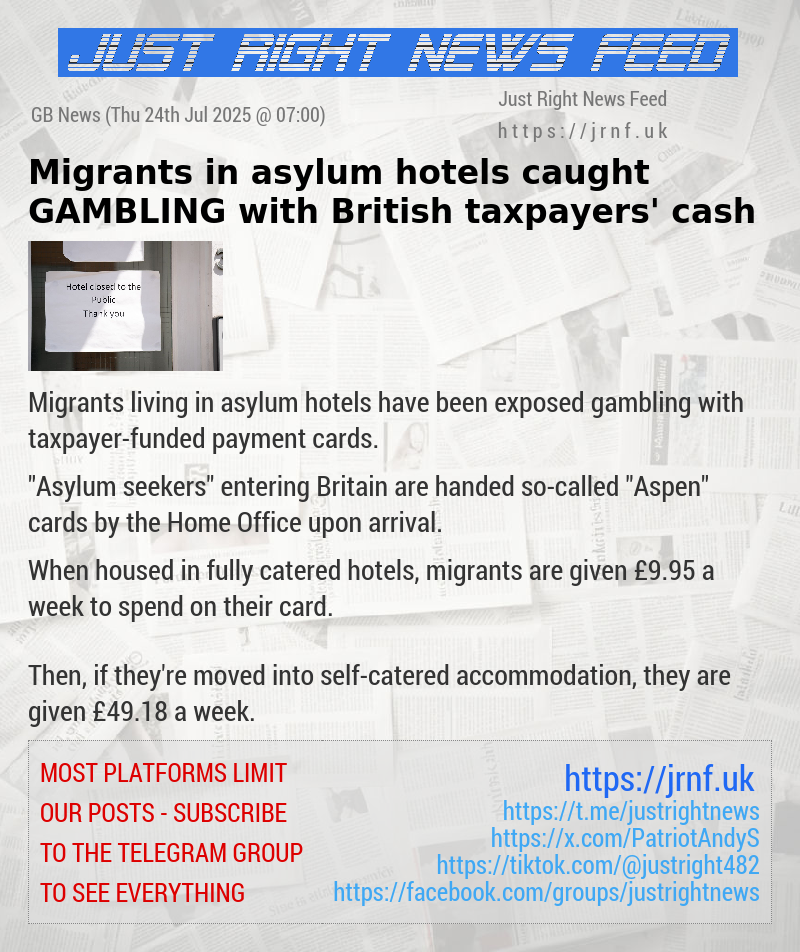 Migrants in asylum hotels caught GAMBLING with British taxpayers’ cash
