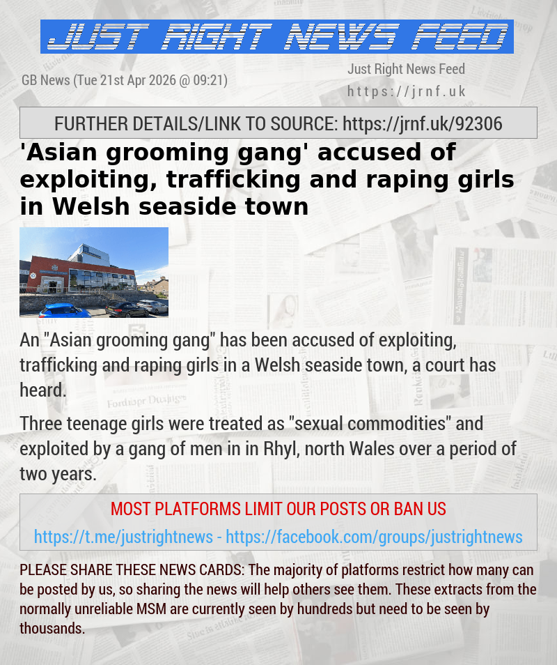 ’Asian grooming gang’ accused of exploiting, trafficking and raping girls in Welsh seaside town