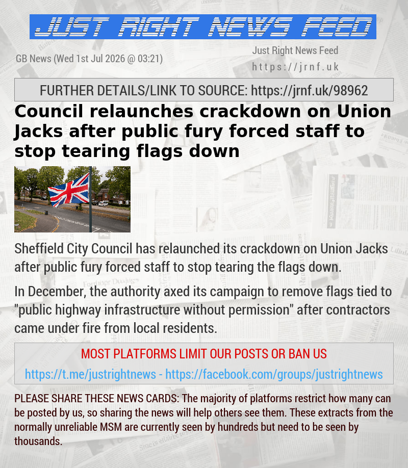 Council relaunches crackdown on Union Jacks after public fury forced staff to stop tearing flags down