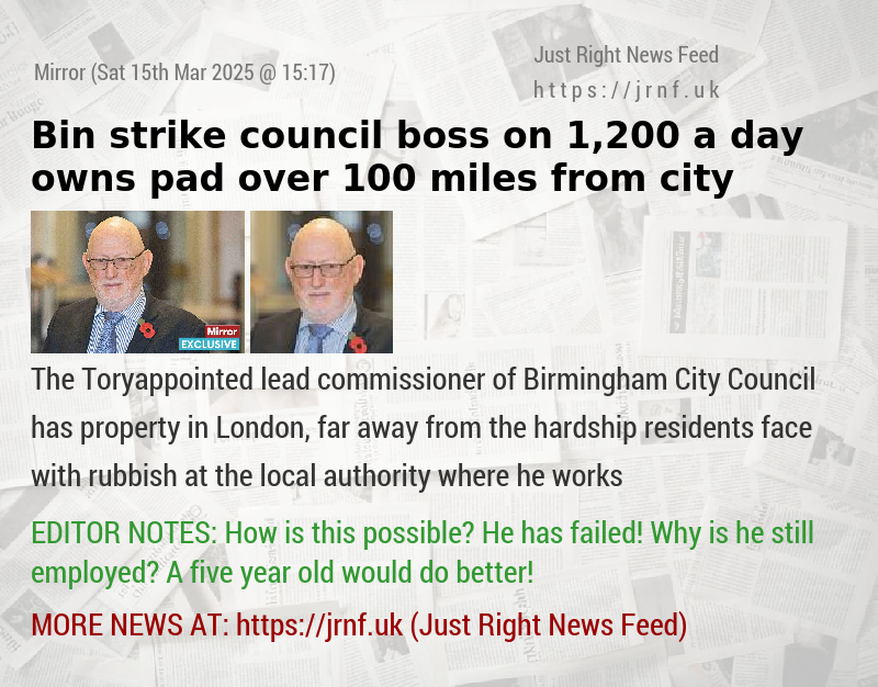 Bin strike council boss on 1,200—a—day owns pad over 100 miles from city