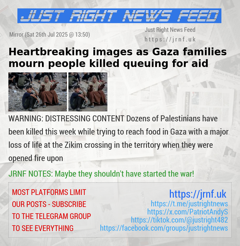 Heartbreaking images as Gaza families mourn people killed queuing for aid