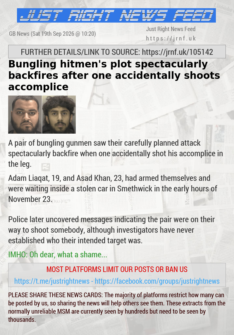 Bungling hitmen’s plot spectacularly backfires after one accidentally shoots accomplice