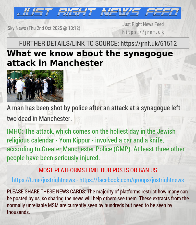 What we know about the synagogue attack in Manchester