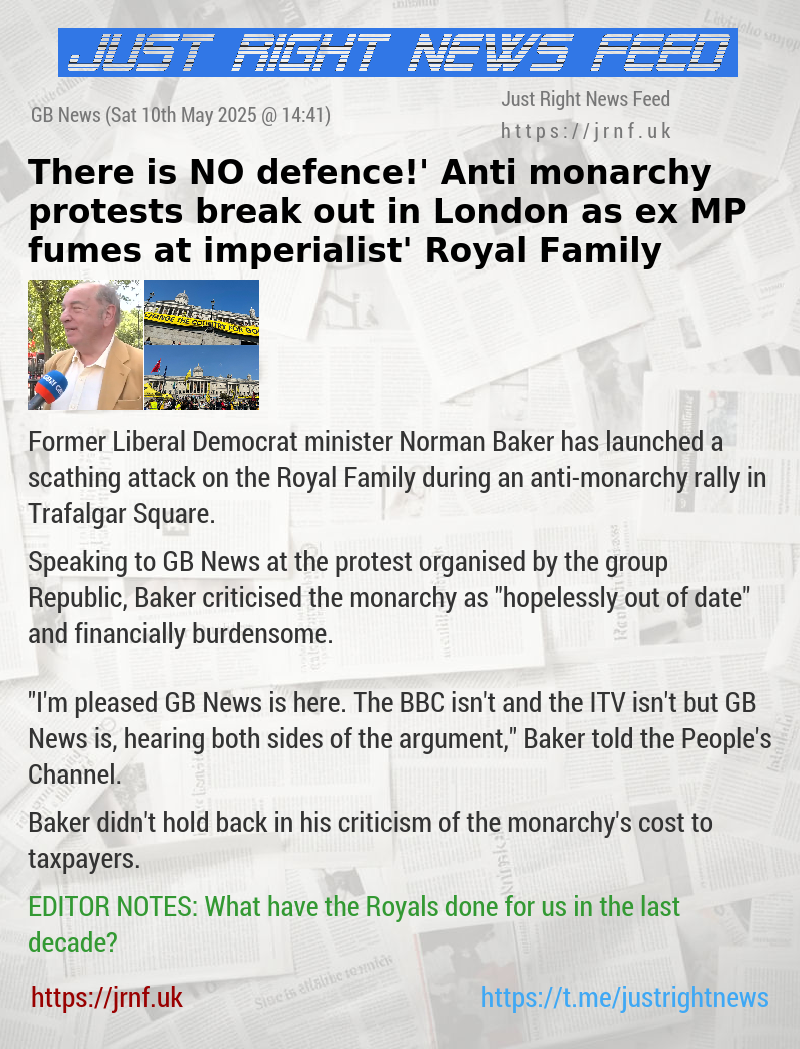 ‘There is NO defence!’ Anti—monarchy protests break out in London as ex—MP fumes at ‘imperialist’ Royal Family