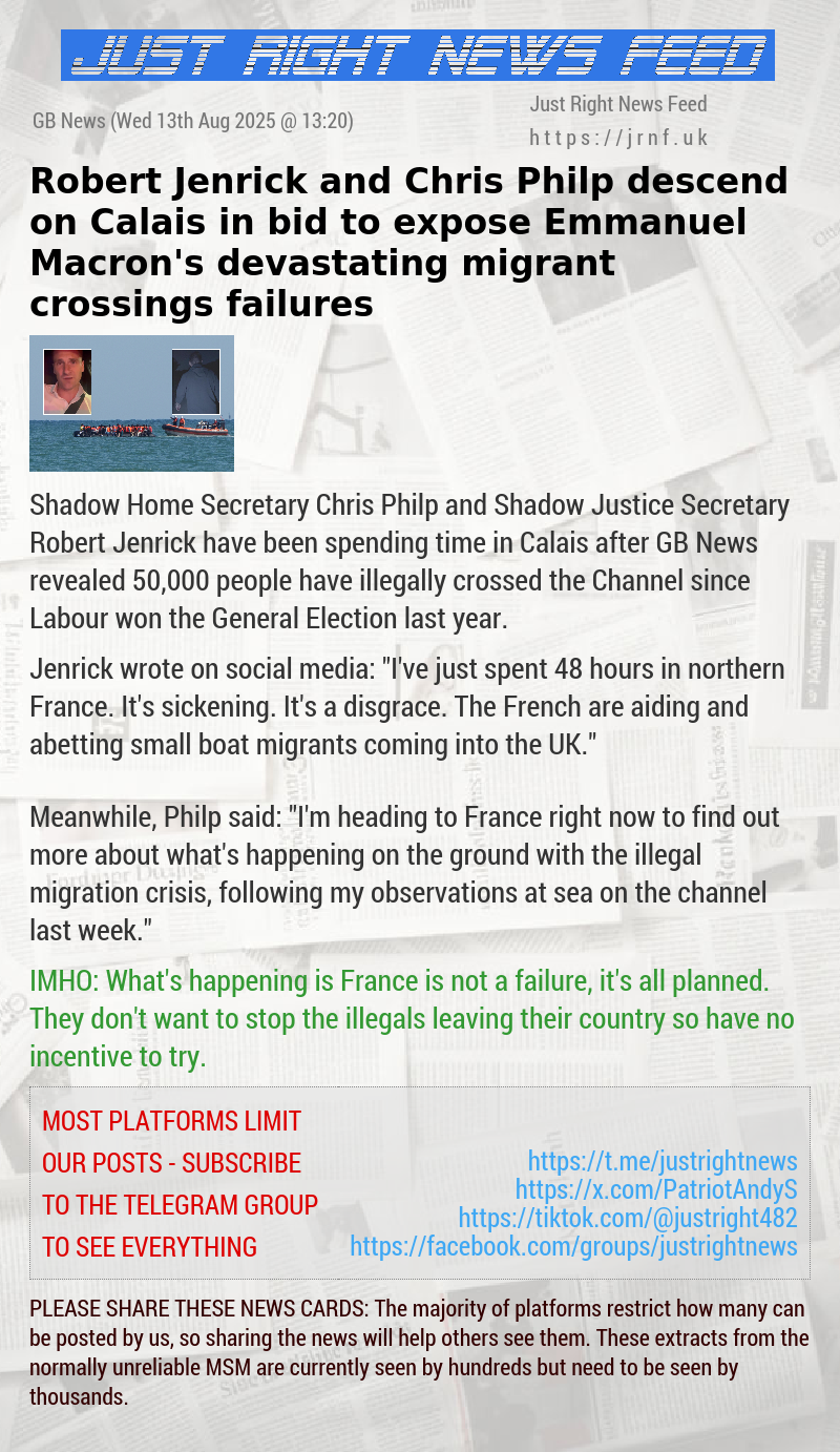 Robert Jenrick and Chris Philp descend on Calais in bid to expose Emmanuel Macron’s devastating migrant crossings failures