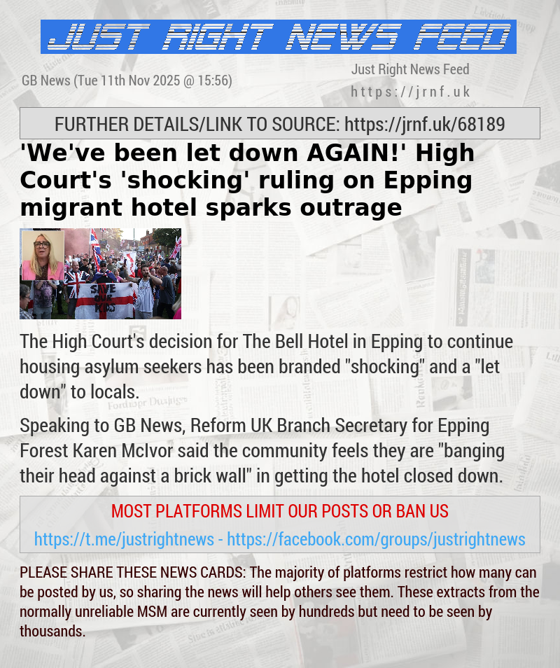 ’We’ve been let down AGAIN!’ High Court’s ’shocking’ ruling on Epping migrant hotel sparks outrage