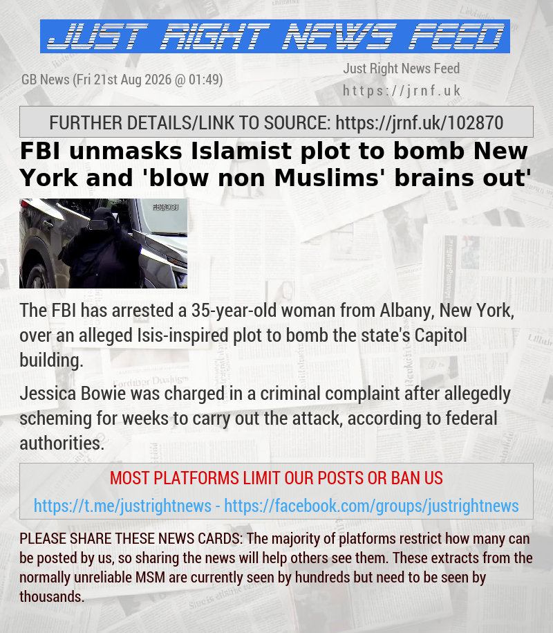 FBI unmasks Islamist plot to bomb New York and ’blow non—Muslims’ brains out’