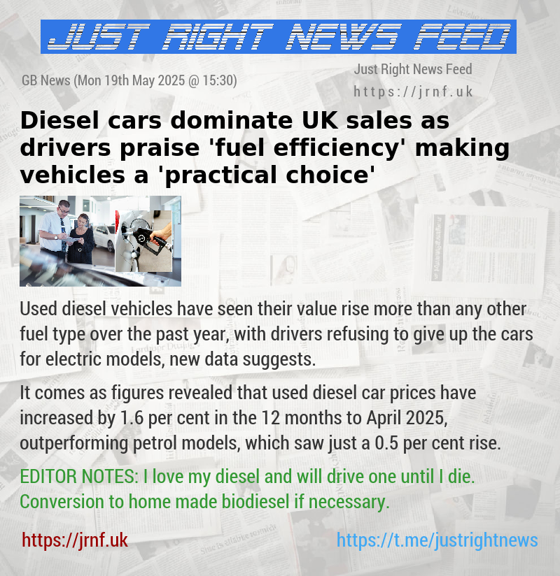 Diesel cars dominate UK sales as drivers praise ’fuel efficiency’ making vehicles a ’practical choice’