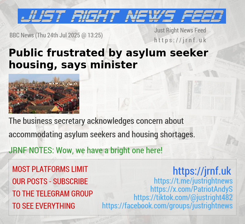 Public frustrated by asylum seeker housing, says minister