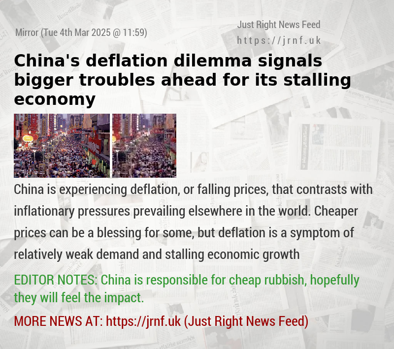 China’s deflation dilemma signals bigger troubles ahead for its stalling economy