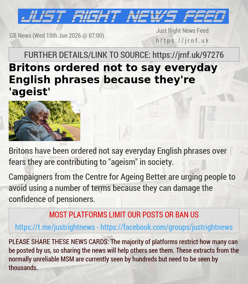 Britons ordered not to say everyday English phrases because they’re ’ageist’