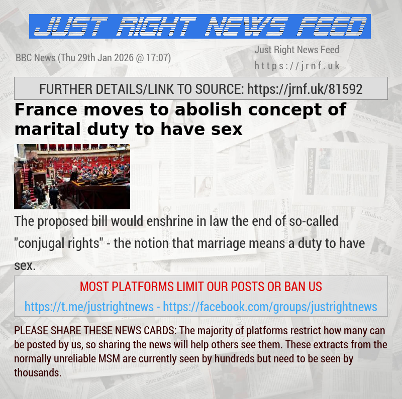 France moves to abolish concept of marital duty to have sex