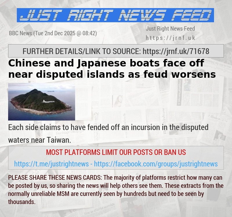Chinese and Japanese boats face off near disputed islands as feud worsens