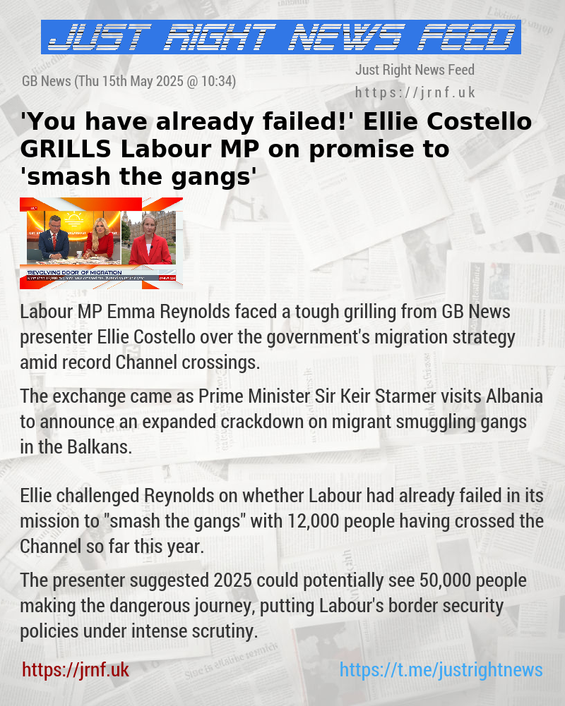 ’You have already failed!’ Ellie Costello GRILLS Labour MP on promise to ’smash the gangs’