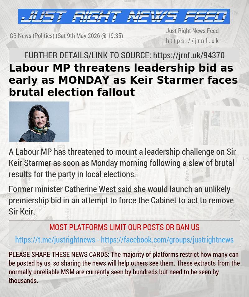 Labour MP threatens leadership bid as early as MONDAY as Keir Starmer faces brutal election fallout