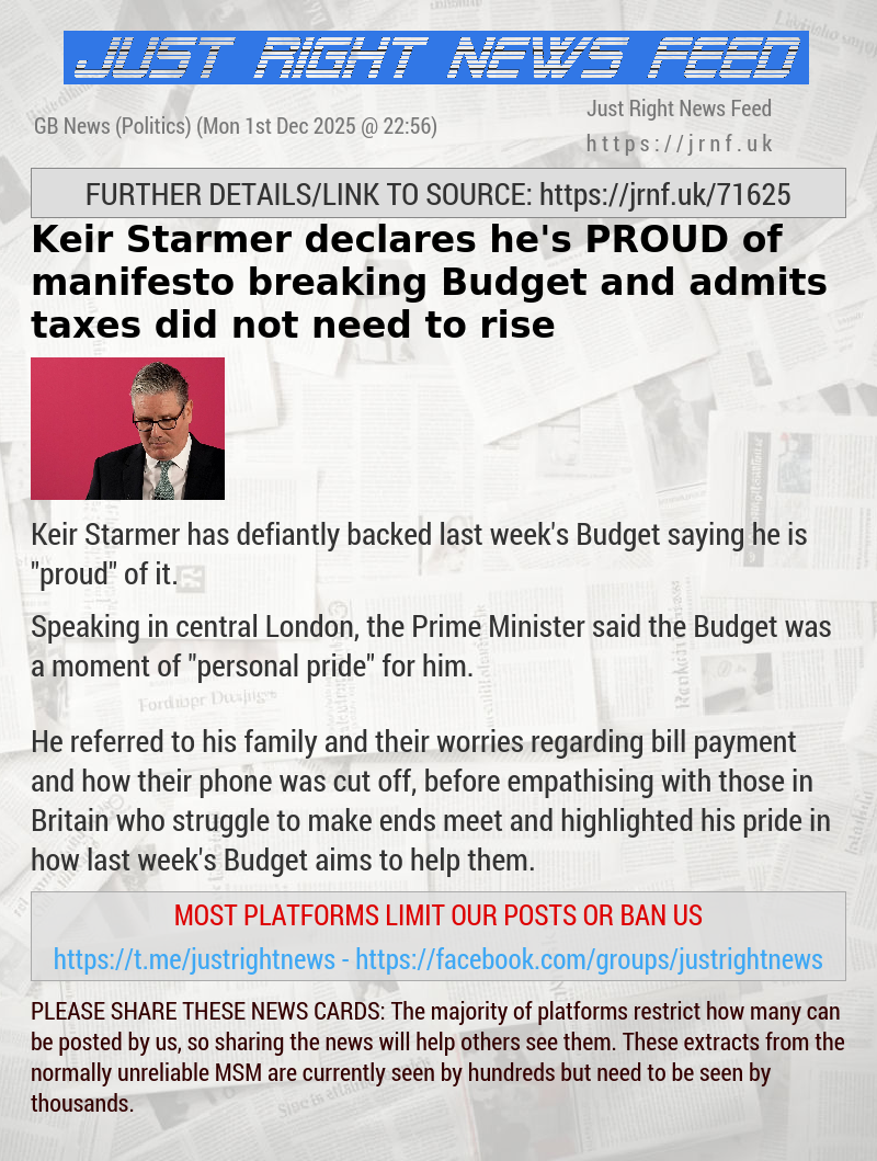 Keir Starmer declares he’s PROUD of manifesto—breaking Budget and admits taxes did not need to rise