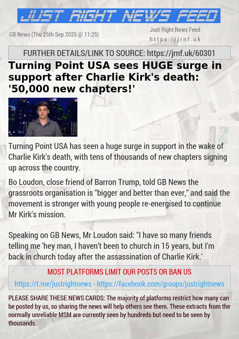Turning Point USA sees HUGE surge in support after Charlie Kirk’s death: ’50,000 new chapters!’