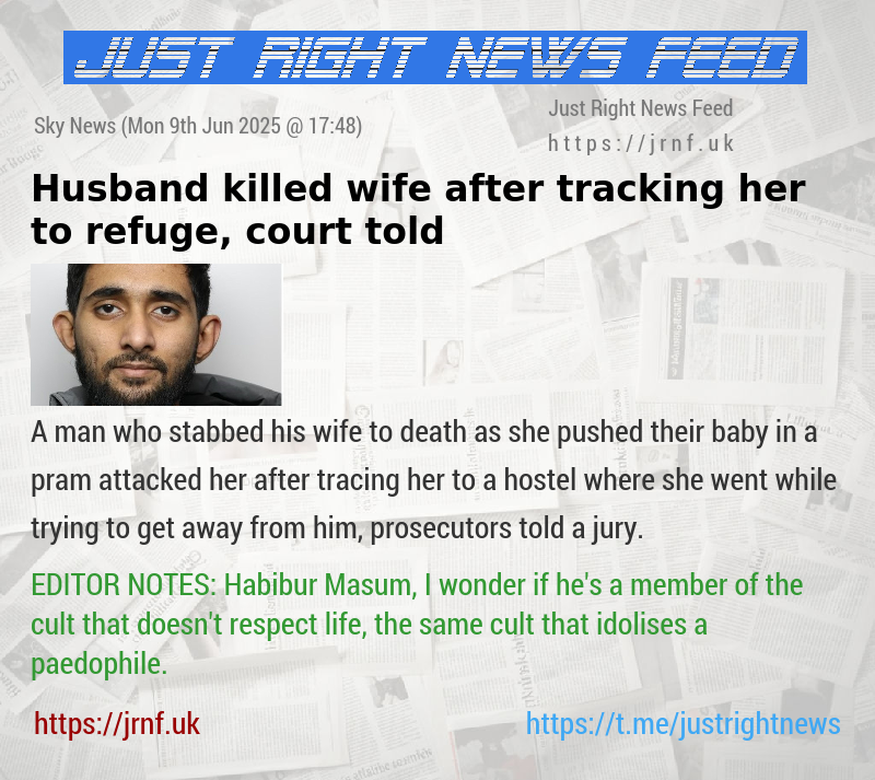 Husband killed wife after tracking her to refuge, court told