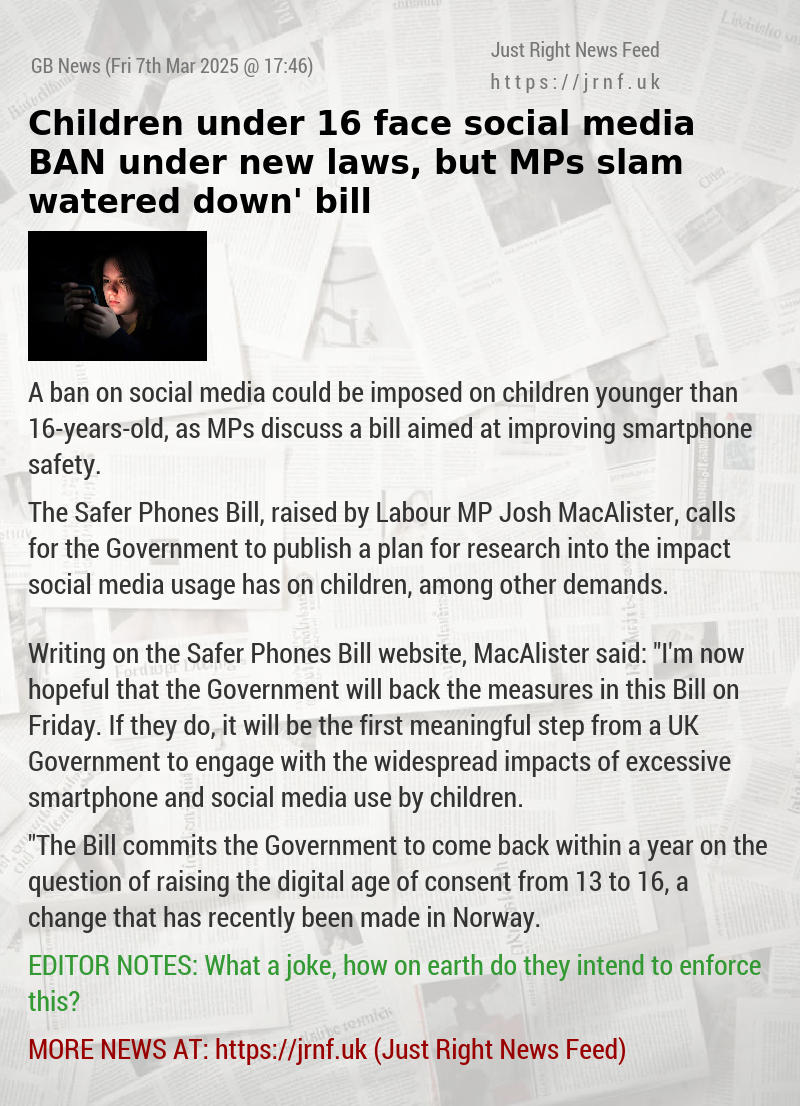 Children under 16 face social media BAN under new laws, but MPs slam ‘watered down’ bill