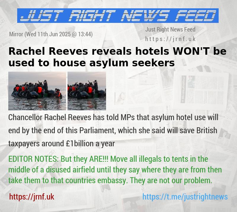 Rachel Reeves reveals hotels WON’T be used to house asylum seekers