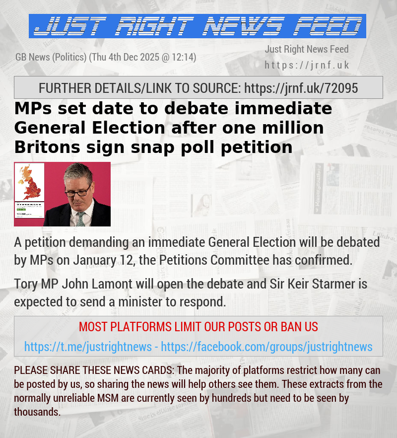 MPs set date to debate immediate General Election after one million Britons sign snap poll petition
