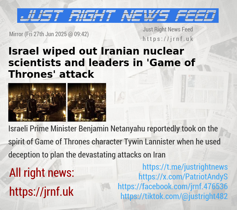 Israel wiped out Iranian nuclear scientists and leaders in ’Game of Thrones’ attack