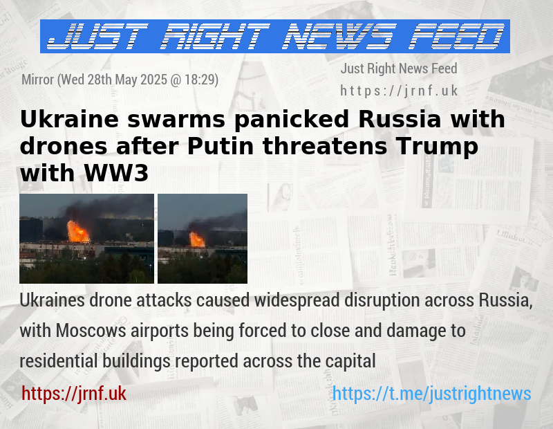 Ukraine swarms panicked Russia with drones after Putin threatens Trump with WW3