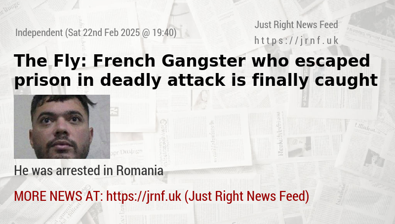 The Fly: French Gangster who escaped prison in deadly attack is finally caught