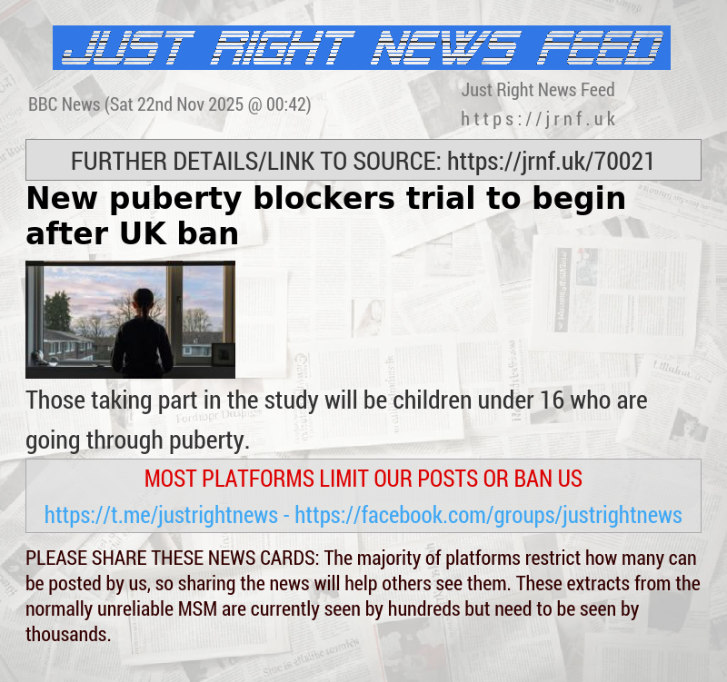 New puberty blockers trial to begin after UK ban