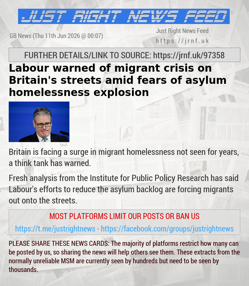 Labour warned of migrant crisis on Britain’s streets amid fears of asylum homelessness explosion