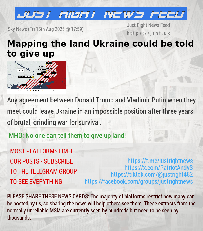 Mapping the land Ukraine could be told to give up