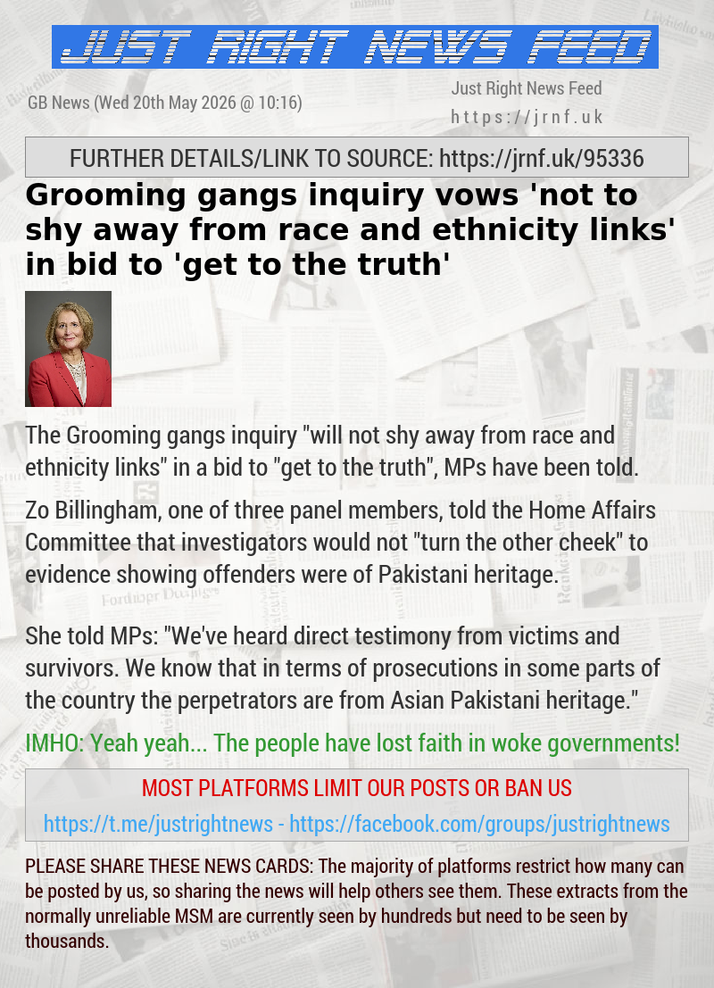 Grooming gangs inquiry vows ’not to shy away from race and ethnicity links’ in bid to ’get to the truth’