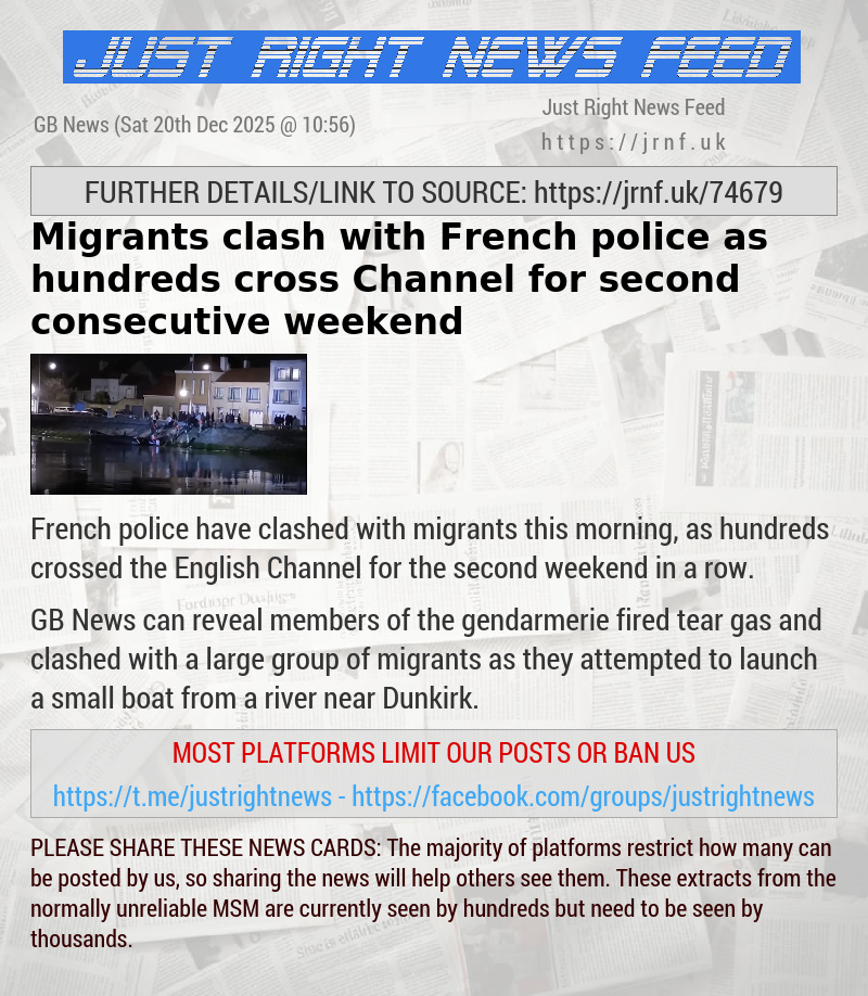 Migrants clash with French police as hundreds cross Channel for second consecutive weekend
