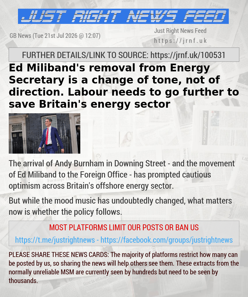 Ed Miliband’s removal from Energy Secretary is a change of tone, not of direction. Labour needs to go further to save Britain’s energy sector