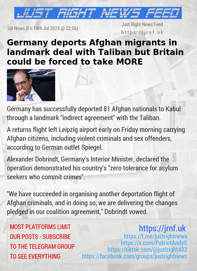 Germany deports Afghan migrants in landmark deal with Taliban — but Britain could be forced to take MORE