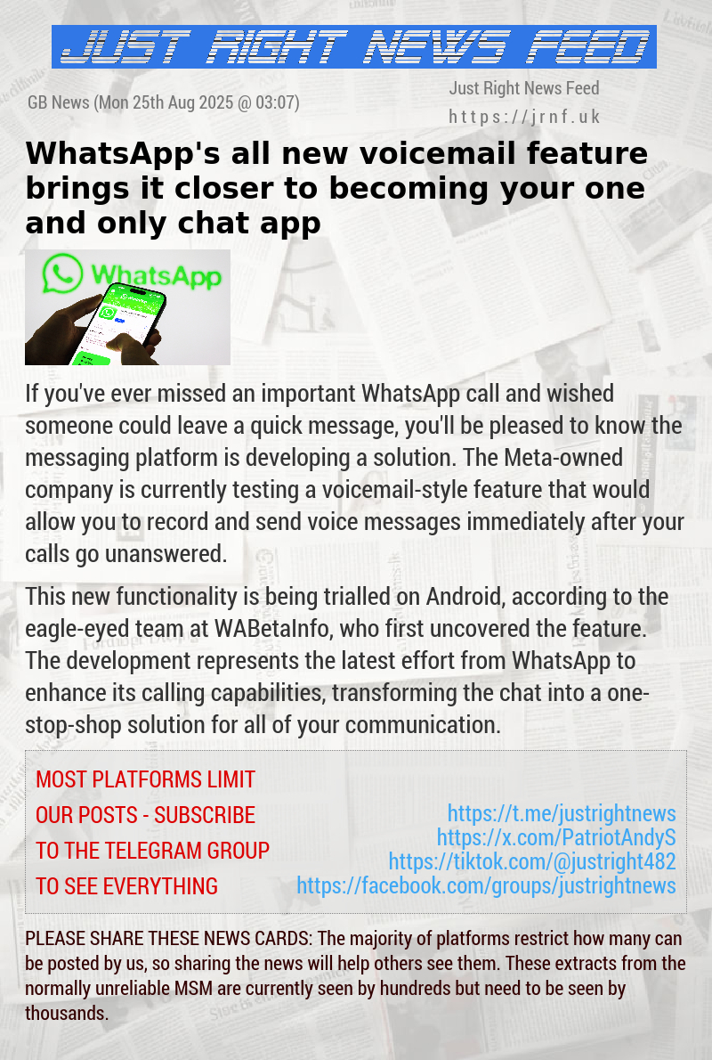 WhatsApp’s all—new voicemail feature brings it closer to becoming your one—and—only chat app