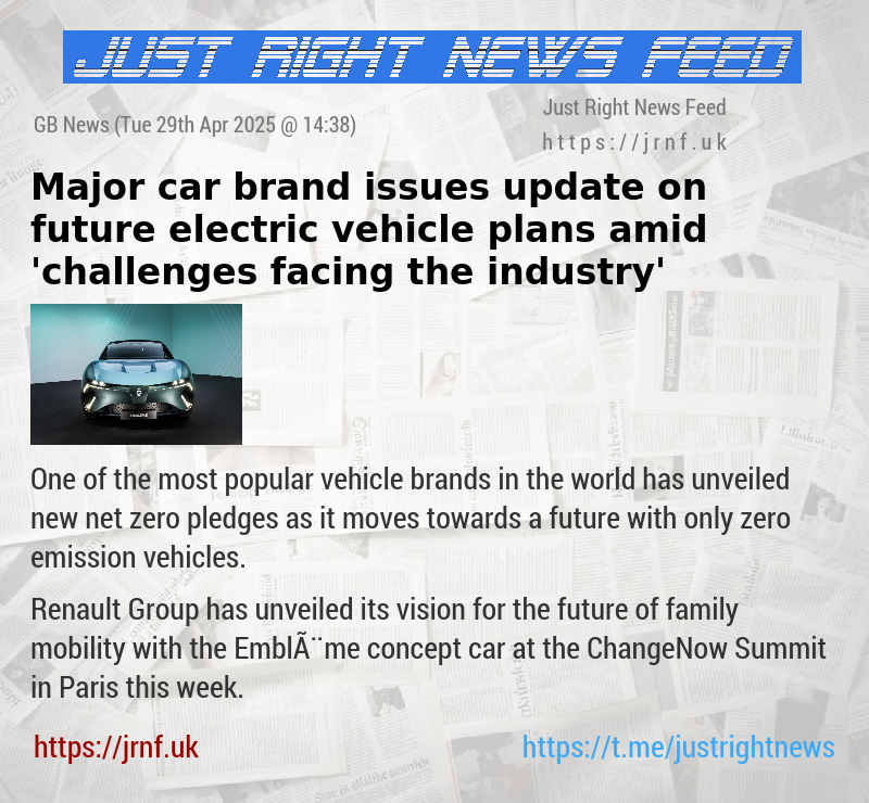 Major car brand issues update on future electric vehicle plans amid ’challenges facing the industry’