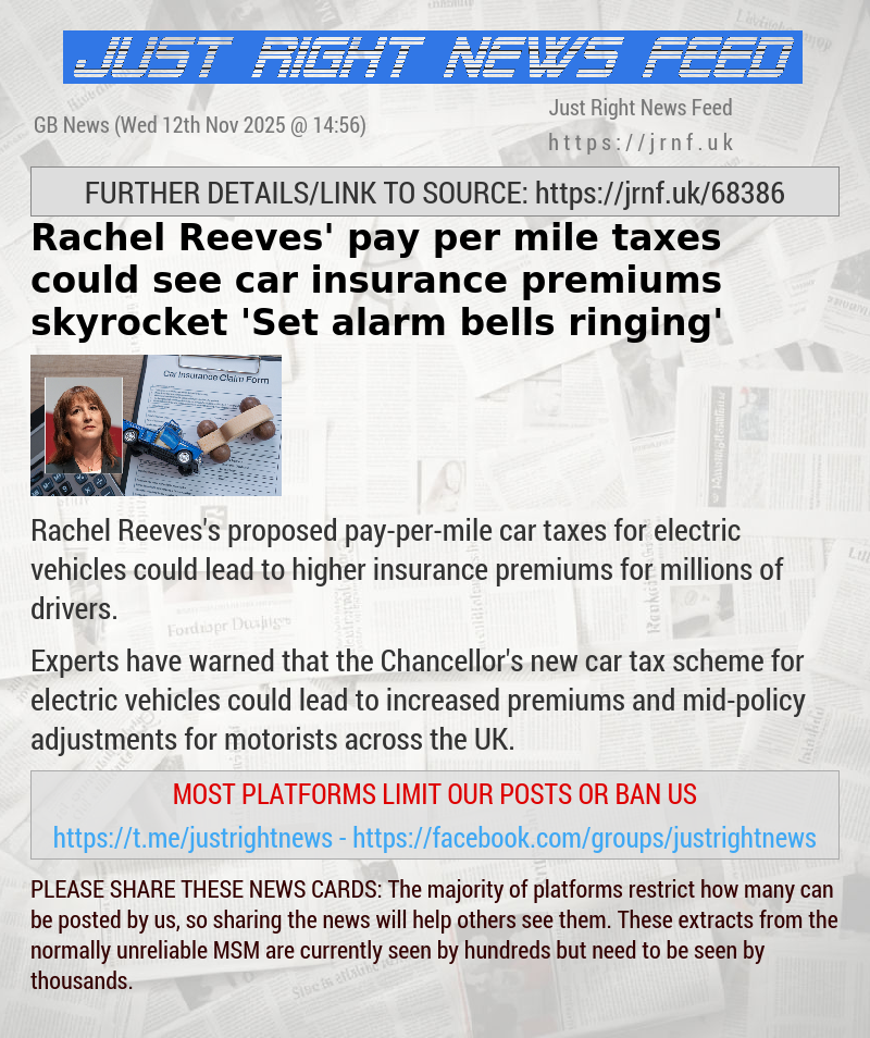 Rachel Reeves’ pay—per—mile taxes could see car insurance premiums skyrocket — ’Set alarm bells ringing’