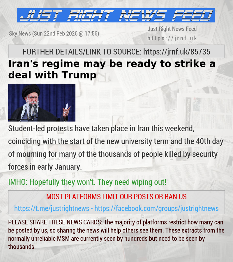 Iran’s regime may be ready to strike a deal with Trump