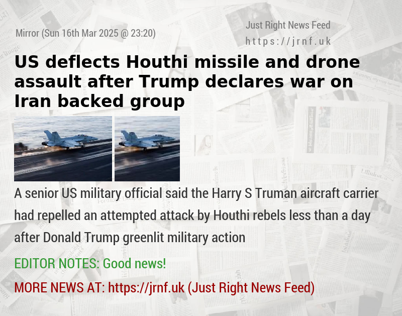US deflects Houthi missile and drone assault after Trump declares war on Iran—backed group