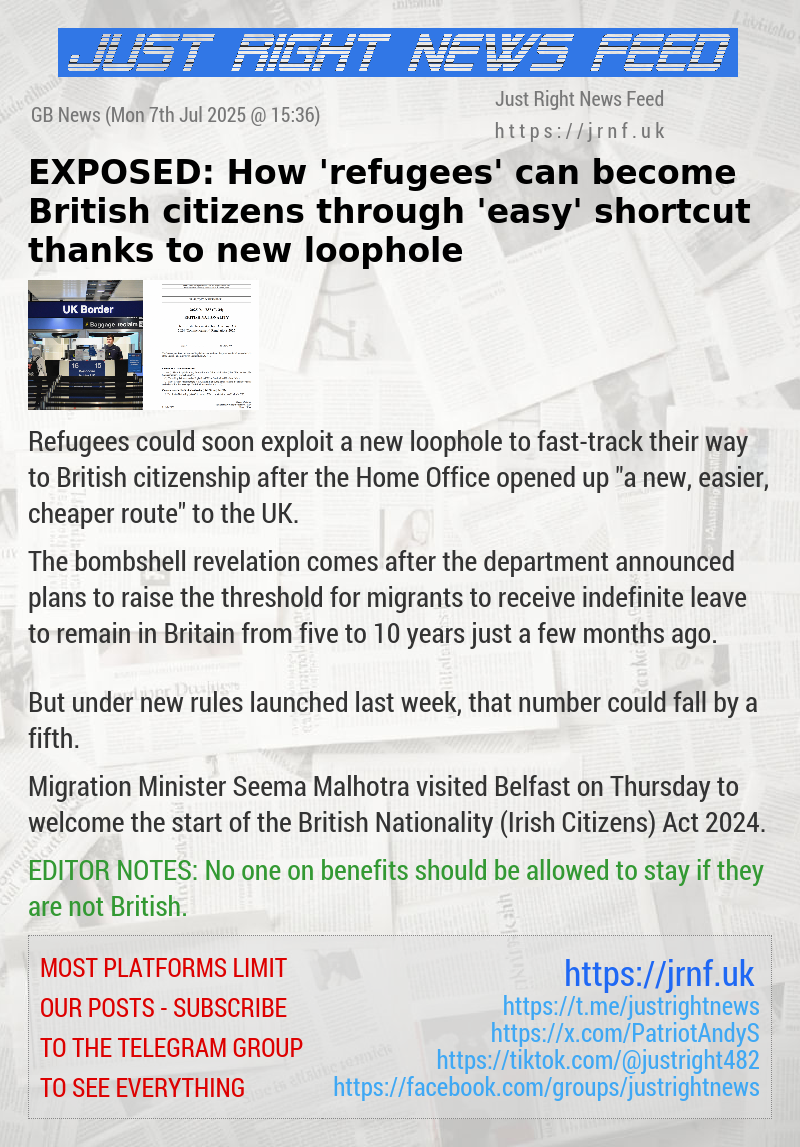 EXPOSED: How ’refugees’ can become British citizens through ’easy’ shortcut thanks to new loophole