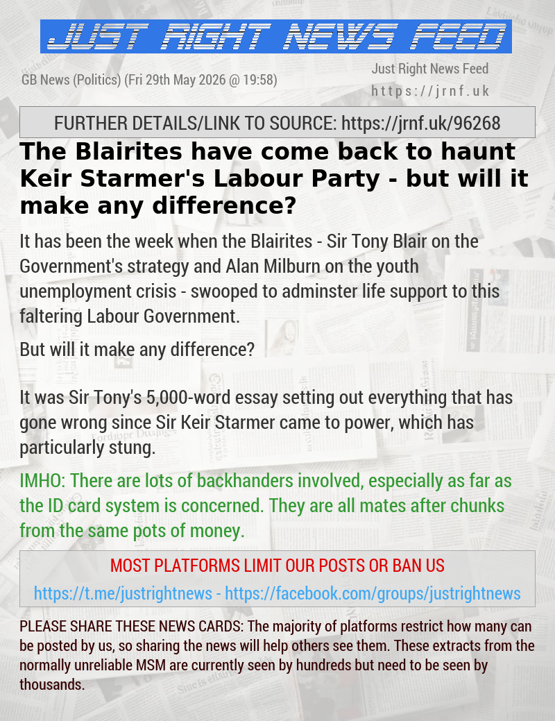 The Blairites have come back to haunt Keir Starmer’s Labour Party — but will it make any difference?